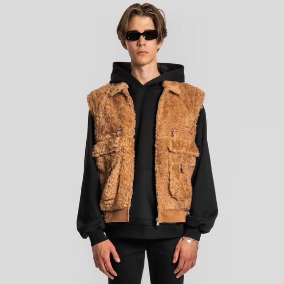 Keiser Clark Sandstorm Long Hair Wool Vest Jackets & Coats